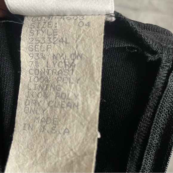 Tadashi Shoji Vintage Black Nylon Sleeveless Gown (RARE) Size 4 - Picture 8 of 8